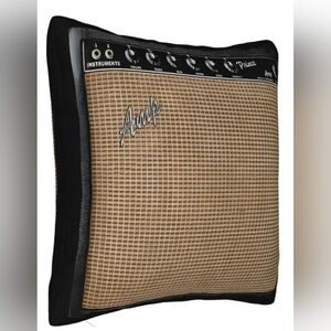Fender-type Prince Guitar Amp Throw Pillow Cover Home Studio Decor 17.7” x 17.7"